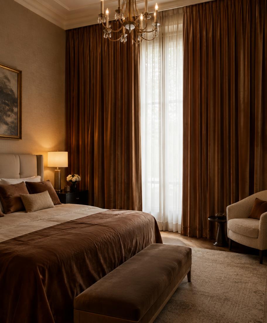Overgordijnen in een sfeervol interieur